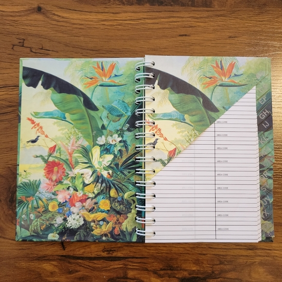 Address Book Brand New 5" x 8" Gorgeous Tropical Floral Design Birds Of Paradise - Picture 3 of 4